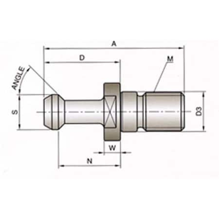 Pull Stud Cat-40 Type I